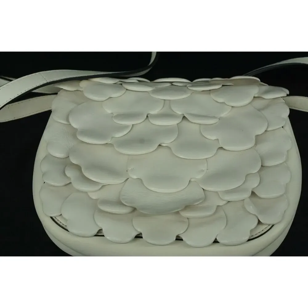 Valentino Garavani Atelier Rose 03 Small Leather Shoulder Bag Ivory Flower $2995